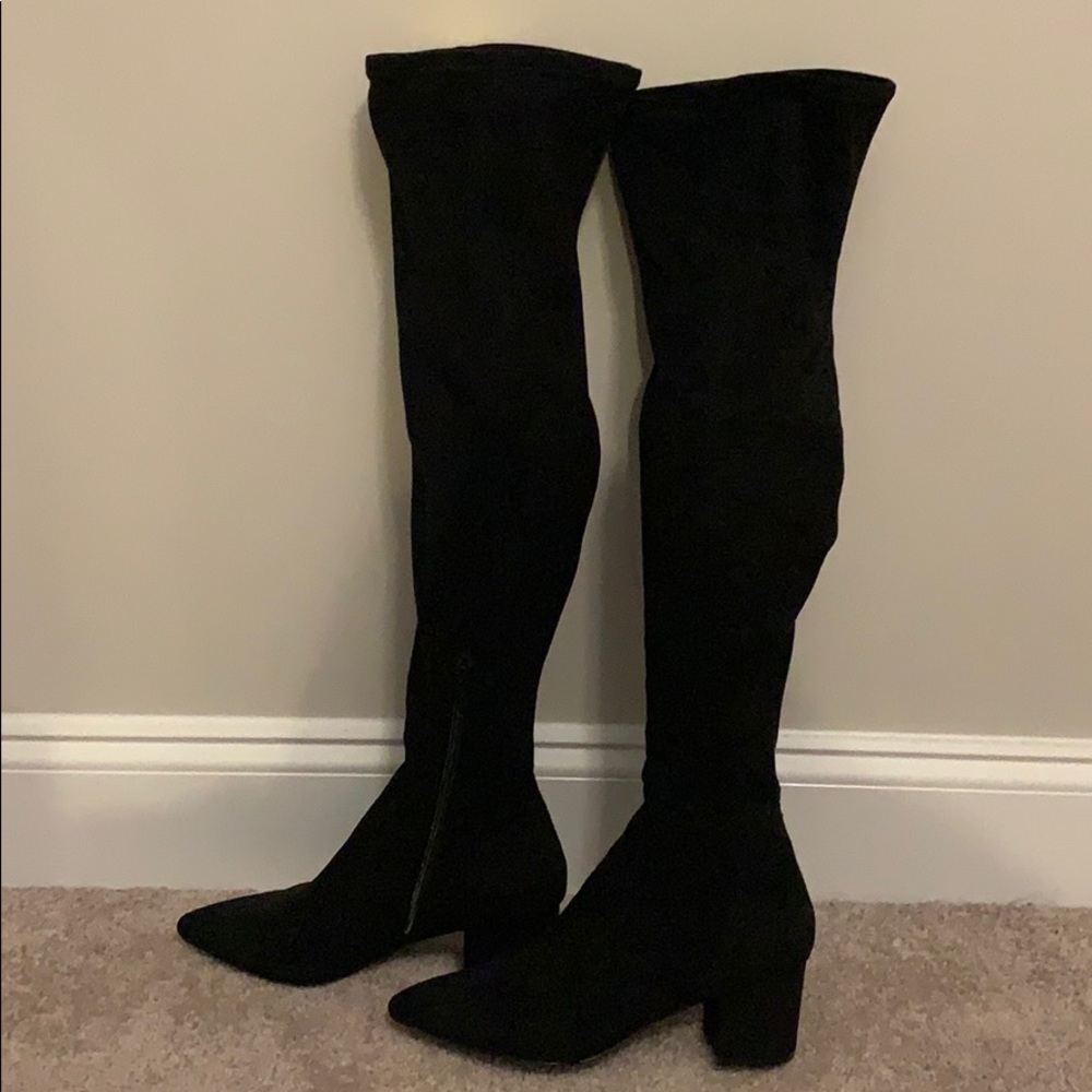 Steve Madden Over the Knee Black Boots! NEVER WORN